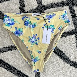 We wore what yellow bikini floral bottom